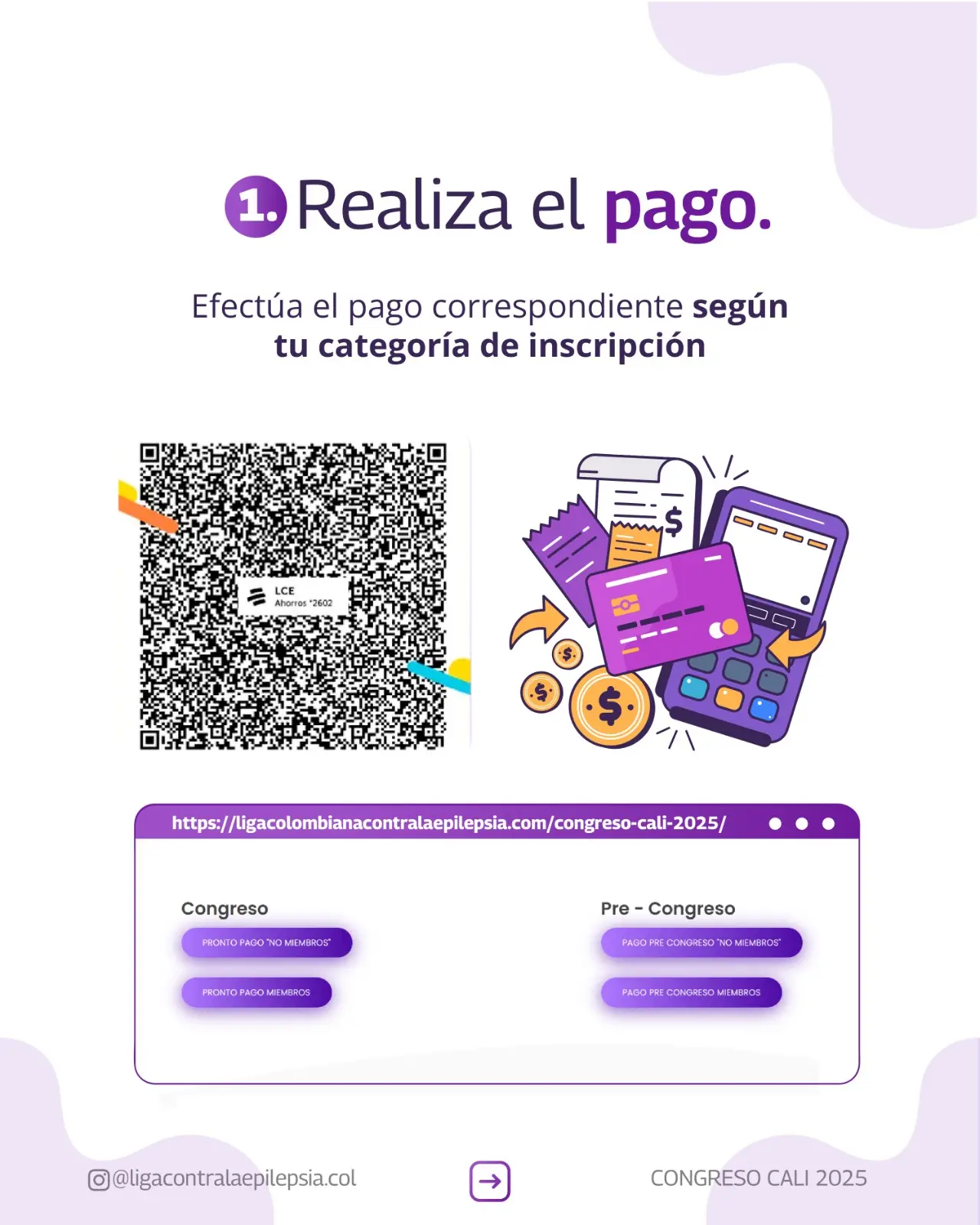 Imagen QR y Botones de Pago Congreso LCE 2025